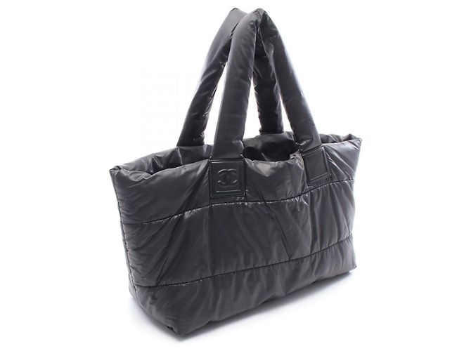 Borsa tote reversibile Chanel Coco Cocoon MM Nero Bordò - vista 2