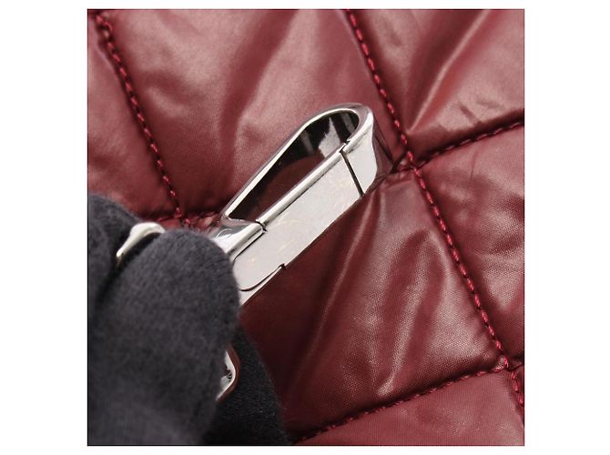 Borsa tote reversibile Chanel Coco Cocoon MM Nero Bordò - vista 8