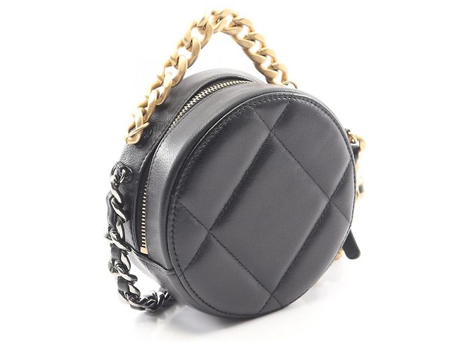 Borsa a mano Chanel 19 Matelassé con hardware combinato Nero - vista 2