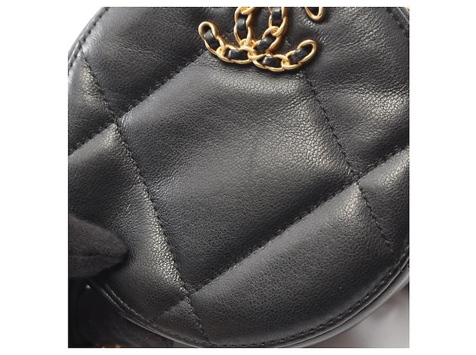 Borsa a mano Chanel 19 Matelassé con hardware combinato Nero - vista 9