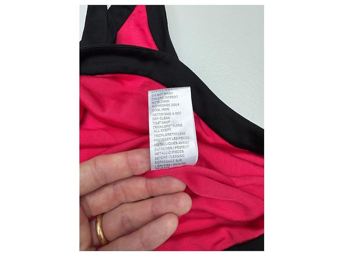 Top senza maniche Balmain nero e rosso - vista 9
