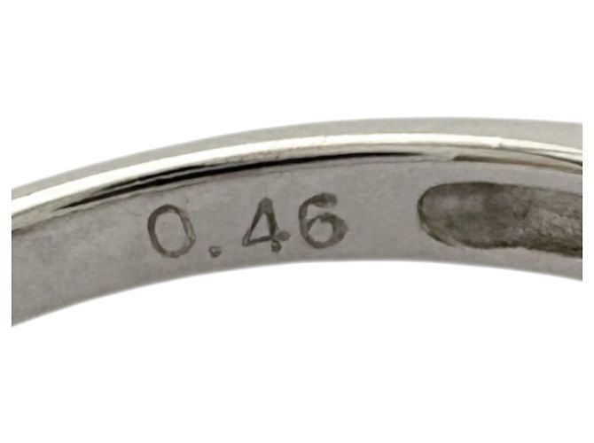 Autre Marque Platinbandring mit Diamant und Perle Silber - Ansicht 8