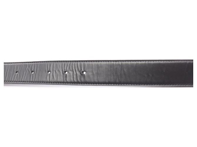 Fendi FF Square Reversible Leather Belt, Black - view 8
