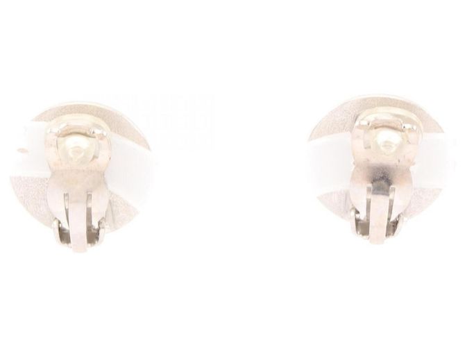 Orecchini a clip in acciaio inossidabile argento Chanel - vista 2
