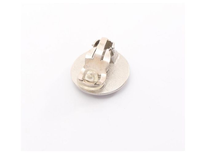 Orecchini a clip in acciaio inossidabile argento Chanel - vista 5