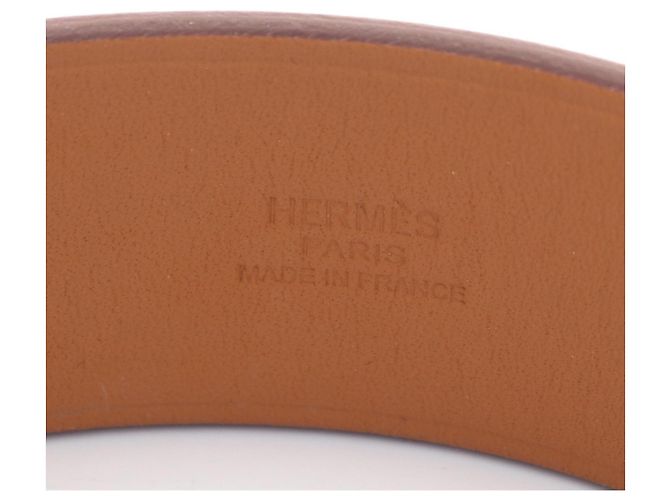 Hermès Super H Armreif Braun Silber - Ansicht 4