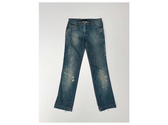 Dolce & Gabbana straight leg denim jeans blue - view 3