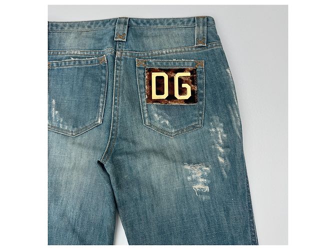 Dolce & Gabbana straight leg denim jeans blue - view 6