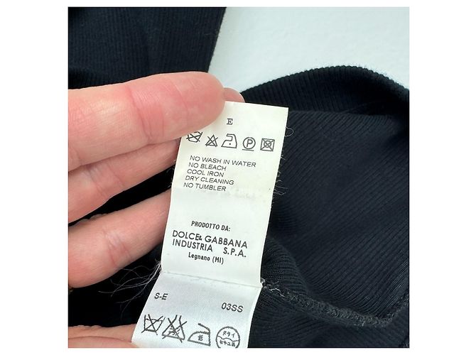 Top in seta e cotone a coste Dolce & Gabbana con fiocco in velluto Nero - vista 7