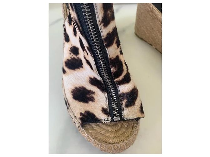 Sandali espadrille Céline stampa leopardata in pelo di pony Stampa leopardo - Ansicht 5