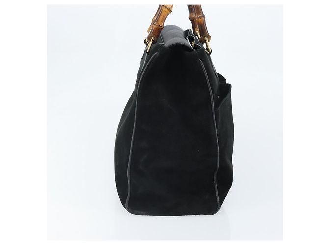 Gucci Bamboo Suede Nero - vista 4