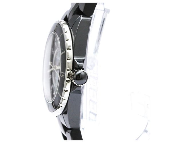 Relógio automático em cerâmica e aço com diamantes Chanel J12 H1626 - vista 4