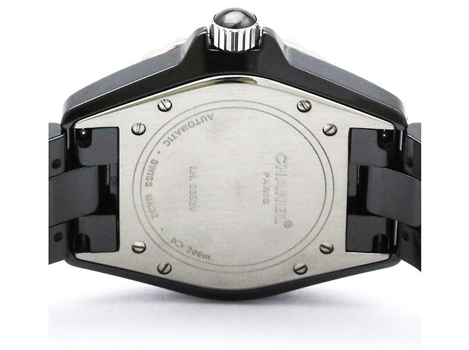 Relógio automático em cerâmica e aço com diamantes Chanel J12 H1626 - vista 6