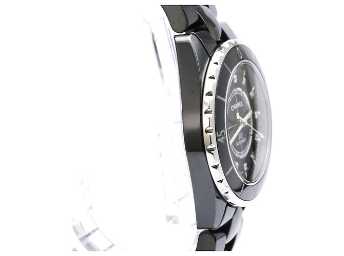 Relógio automático em cerâmica e aço com diamantes Chanel J12 H1626 - vista 8