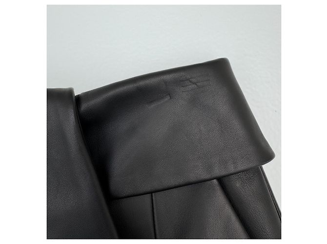 Falda de cuero Balenciaga Pre-Otoño 2012 Negro - vista 7