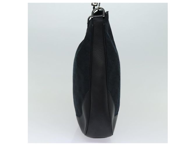 Gucci Bamboo Shoulder GG Canvas Nero - vista 3