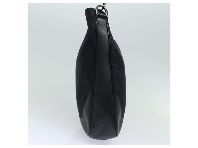 Gucci Bamboo Shoulder GG Canvas Nero - vista 4