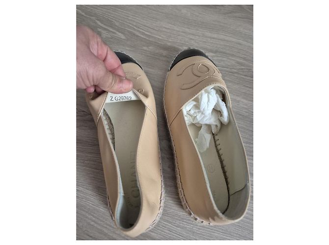 Chanel Espadrilles Beige Leder 36 - Ansicht 8