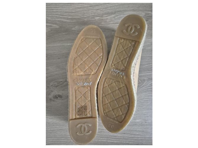 Chanel Espadrilles Beige Leder 36 - Ansicht 9