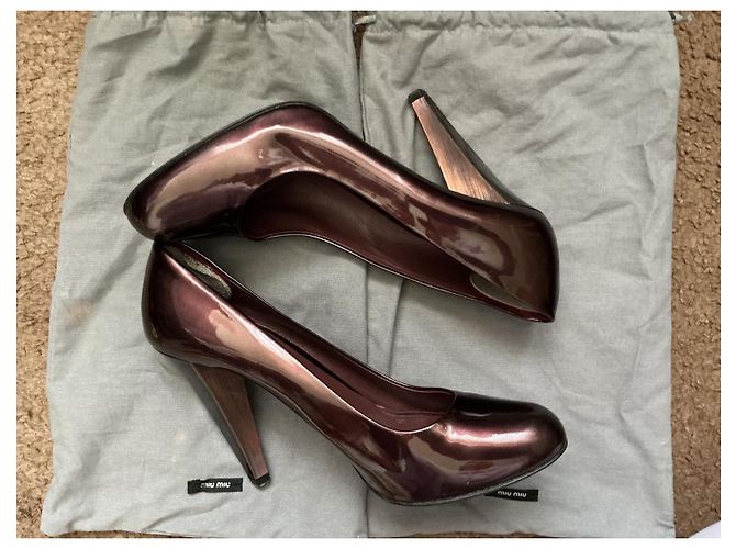 Décolleté Miu Miu Prune in vernice Prugna - vista 2
