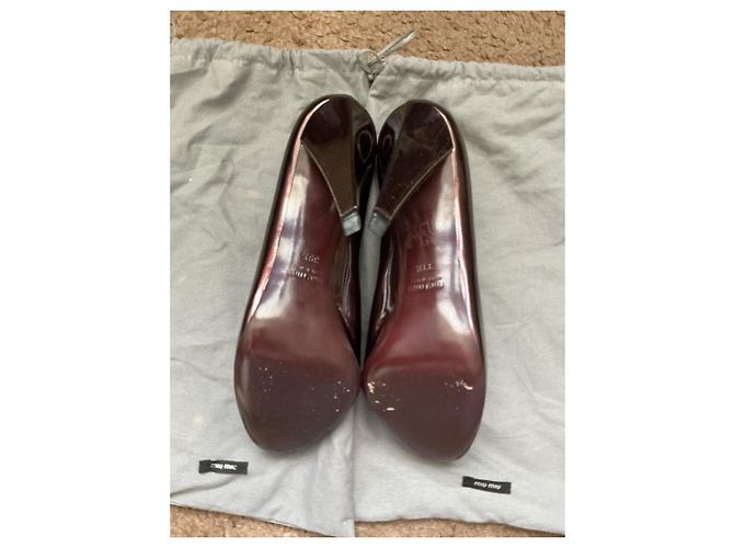 Décolleté Miu Miu Prune in vernice Prugna - vista 4