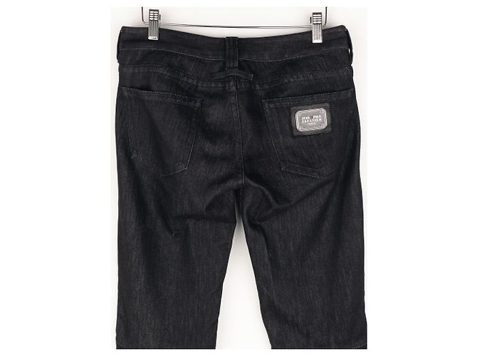 Jean Paul Gaultier Jeans Biker de Denim com Renda e Bondage dos Anos 2000 - vista 5