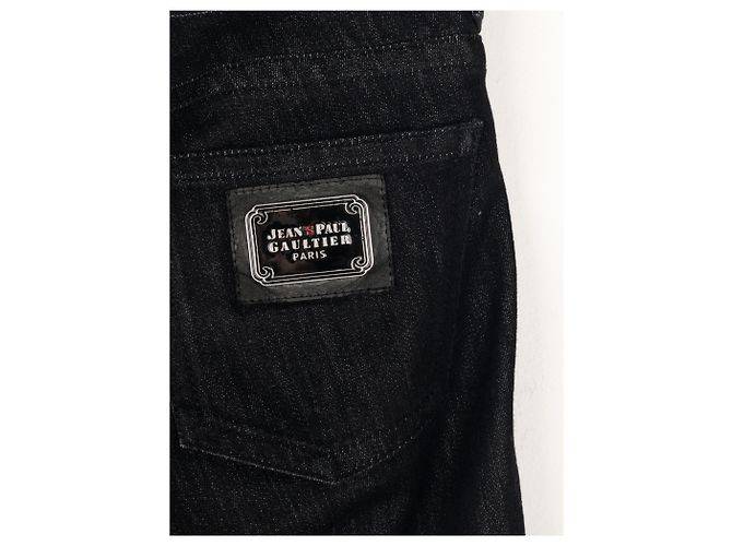 Jean Paul Gaultier Jeans Biker de Denim com Renda e Bondage dos Anos 2000 - vista 6