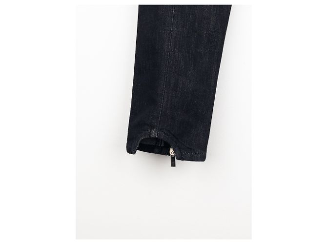 Jean Paul Gaultier Jeans Biker de Denim com Renda e Bondage dos Anos 2000 - vista 7