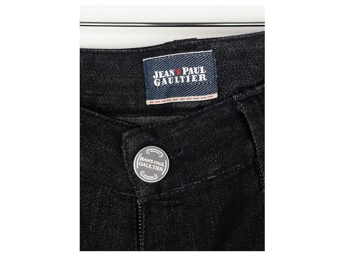 Jean Paul Gaultier Jeans Biker de Denim com Renda e Bondage dos Anos 2000 - vista 9