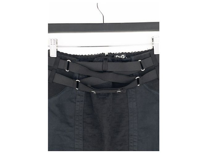Falda midi lápiz bondage SS02 de Dolce & Gabbana Negro - vista 3
