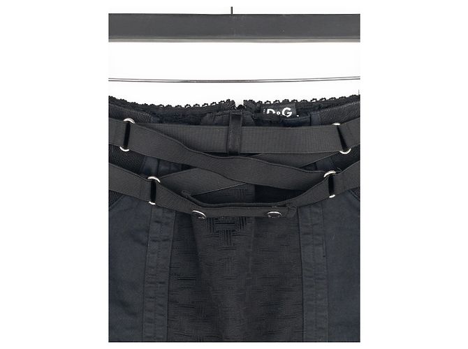 Falda midi lápiz bondage SS02 de Dolce & Gabbana Negro - vista 4