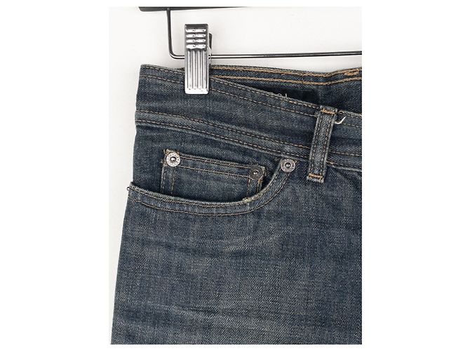 Gucci by Tom Ford SS02 Flared Sanded Bootcut Denim Jeans Blue - vista 3