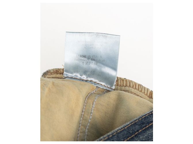 Gucci by Tom Ford SS02 Flared Sanded Bootcut Denim Jeans Blue - vista 6