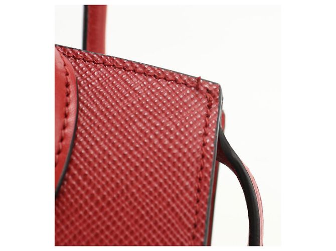 Borsa a mano in pelle Saffiano rossa Prada Rosso - vista 6
