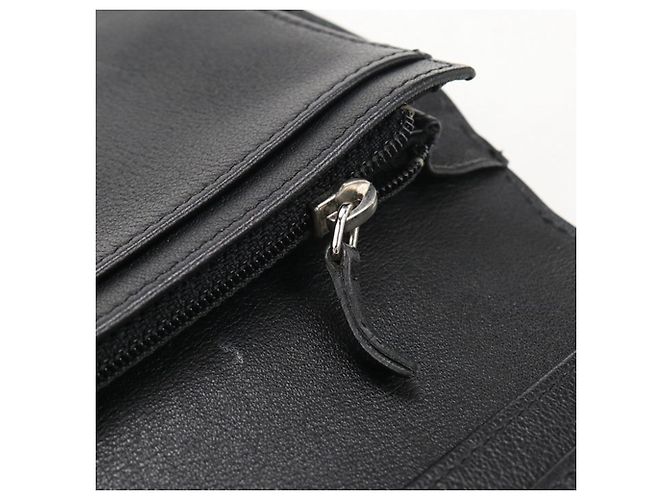 Schwarze bi-fold lange Brieftasche von Chanel - Ansicht 7