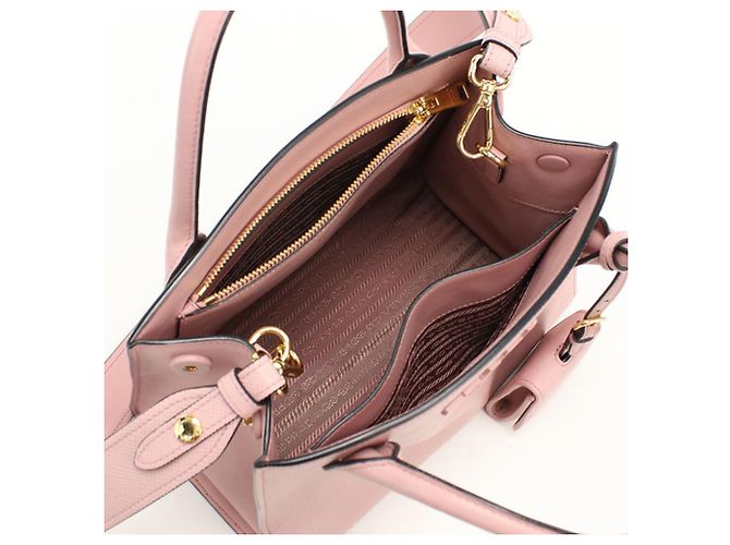 Prada Rosa Saffiano Leder Tote Bag 1BA156 Pink - Ansicht 3