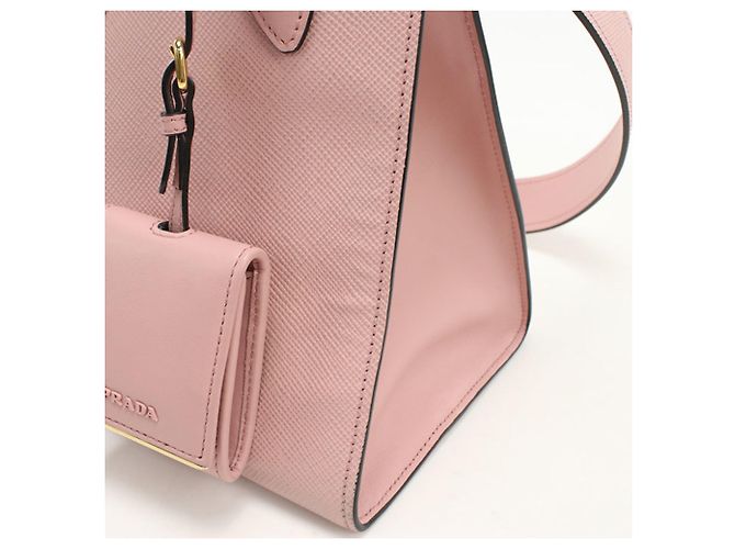 Prada Rosa Saffiano Leder Tote Bag 1BA156 Pink - Ansicht 5