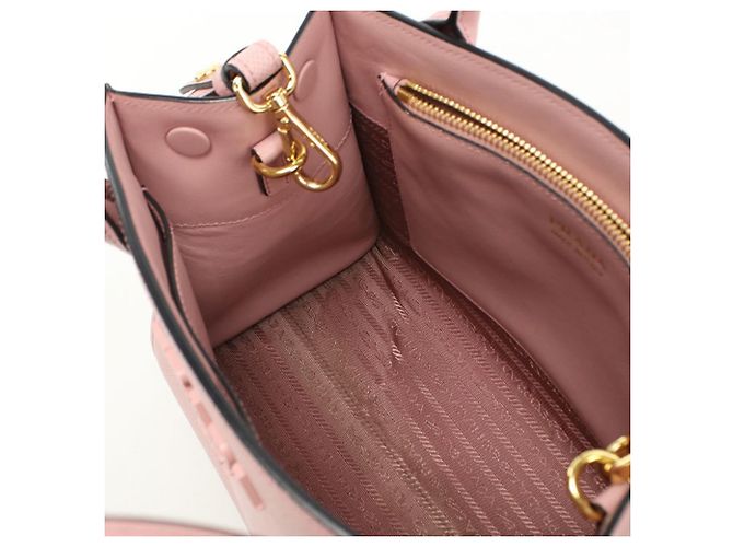 Prada Rosa Saffiano Leder Tote Bag 1BA156 Pink - Ansicht 6