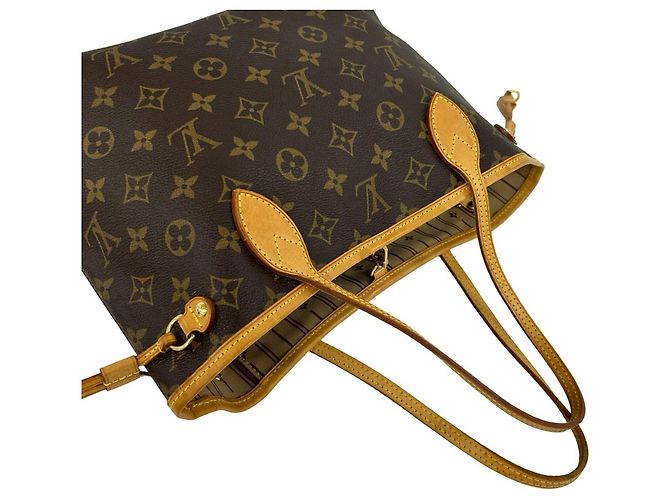 Louis Vuitton Neverfull MM Tote Bag Braun - Ansicht 4