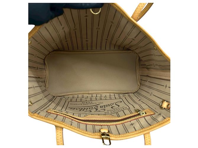 Louis Vuitton Neverfull MM Tote Bag Braun - Ansicht 9