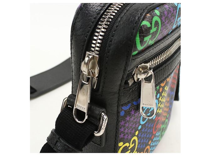 Borsa a Spalla in PVC Nero Gucci - vista 4