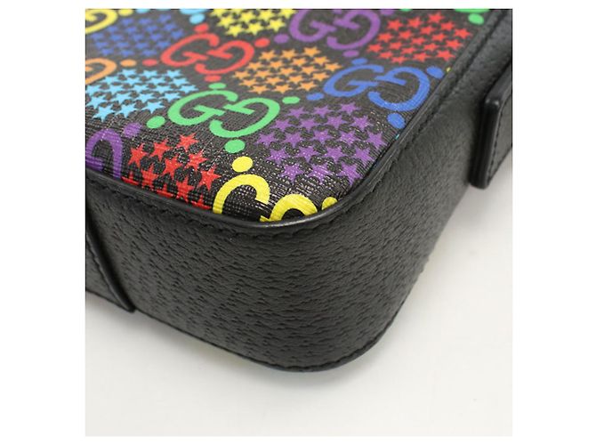Borsa a Spalla in PVC Nero Gucci - vista 5