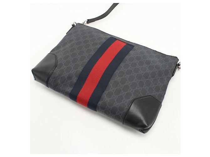 Borsa a tracolla Gucci GG Supreme Nero - vista 2