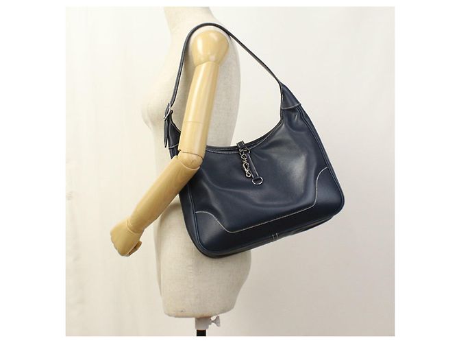 Hermès Borsa a spalla Trim 31 in Blu Marino Hermes Blu navy - vista 10