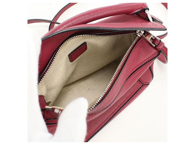 Borsa Puzzle Mini Loewe a tracolla Rosso - vista 3