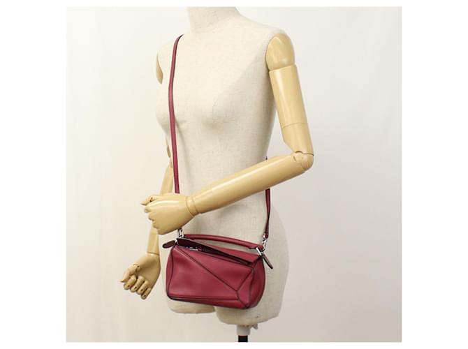 Borsa Puzzle Mini Loewe a tracolla Rosso - vista 8