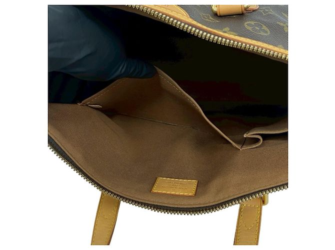 Louis Vuitton Palermo PM Monogramm Leder Schulter-/Tote-Bag Braun - Ansicht 10