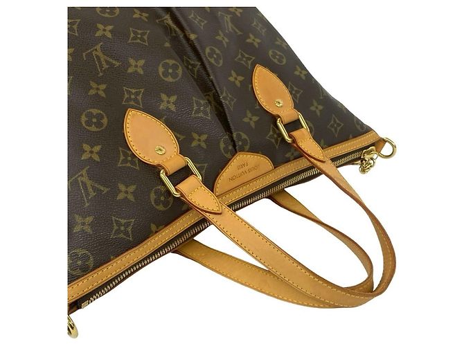 Louis Vuitton Palermo PM Monogramm Leder Schulter-/Tote-Bag Braun - Ansicht 4
