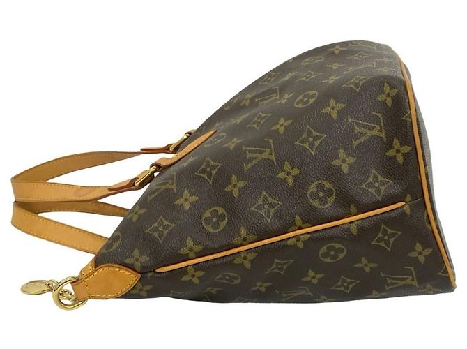 Louis Vuitton Palermo PM Monogramm Leder Schulter-/Tote-Bag Braun - Ansicht 5