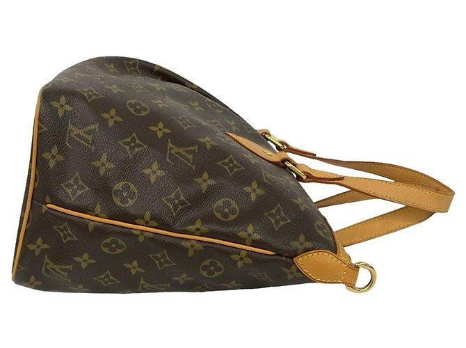 Louis Vuitton Palermo PM Monogramm Leder Schulter-/Tote-Bag Braun - Ansicht 6